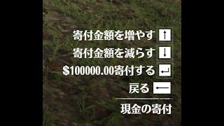 【RDR2】１０万ドルを寄付すると・・・？ [upl. by Nlocnil]