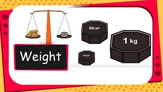 Maths  Measurement Weight  English [upl. by Yrrehc]