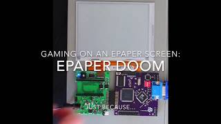 Playing Doom on an EPaper Display [upl. by Oiciruam]