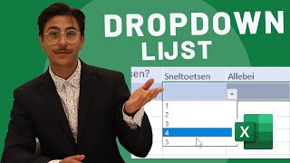 Dropdown uitklap lijstmenu met keuzes in Excel maken [upl. by Peggir]