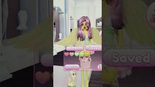 I did Fluttershy in DTIroblox dti 🎀🌼 [upl. by Idnil]