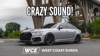 WCE B9 S4  S5 Titanium Valved Exhaust  Sound Clips [upl. by Fennell95]