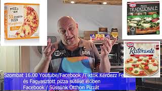 Kérdezz felelek Fagyasztott pizza sütése élőben Effeovens és Effeuno Profi Pizzakemencékben [upl. by Schramke]