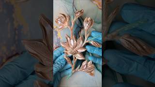 Making resin flowers 💐❤️resincraft resinart easyresin resinflowers resincreation diy [upl. by Auqinihs]