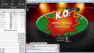 quot11 aandreiquot amazing beat quotdannyz0rquot for huge bounty PokerStars Bounty Builder 33 Oct 13 2019 [upl. by Wadsworth968]