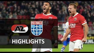 Highlights AZ  PEC Zwolle  Eredivisie [upl. by Rape]