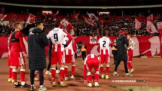 Delije i igrači nakon utakmice PUTA BRAGA LE  Crvena zvezda  Voždovac 10 [upl. by Sankey]