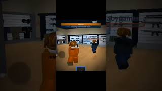 Eu vs polícias e ESWAST parte2 vídeo curto😐 shots roblox prisonlife [upl. by Artim542]