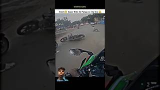 crash bike motovlog funny comedy bike crash zx10r rider zx10rwheelie [upl. by Fabri971]