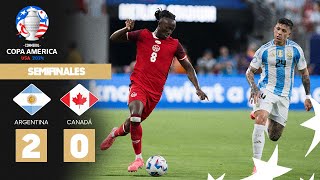 Copa América 2024  Argentina 20 Canadá  Semifinal [upl. by Langan]