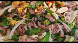 How to make Vietnamese Beef Salad in Lime Juice Cach Lam BO TAI CHANH [upl. by Aytnahs]