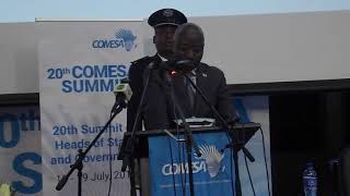 Rwanda Prime Minister Rt Hon Dr Edouard Ngirente opening remarks  COMESA Summit 18072018 [upl. by Kaine]