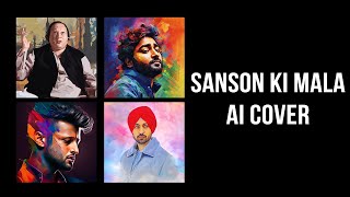 Sanson Ki Mala  Rahat x Nusrat Fateh Ali Khan AI  Diljit AI  Atif AI  Arijit  AI Cover  DJ MRA [upl. by Thetes969]