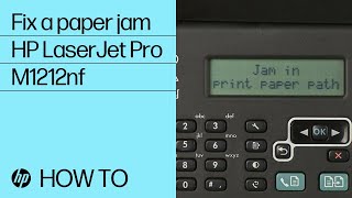 Fixing a Paper Jam  HP LaserJet Pro M1212nf  HP [upl. by Rrats]