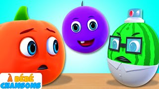 Cinq Fruits Mignons  Chansons et Comptines pour enfants  À Bébé Chansons [upl. by Rudich]