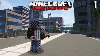 Penjelajahan Kota  Minecraft Survival Zombie Apocalypse Episode 1 [upl. by Youngman]