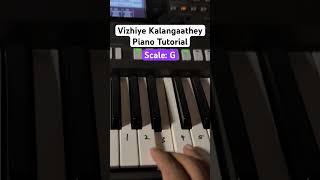 Vizhiye Kalangaathey Piano Tutorial [upl. by Eph]