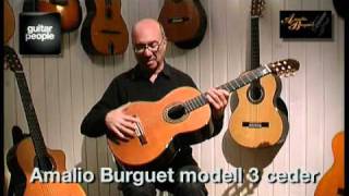 Klassiska theTool Amalio Burguet modell 3 ceder gitarrer by GuitarPeople demo by George Varney [upl. by December]