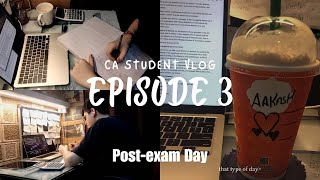 Study with me  Chill Day after exams  CA Student VLOG 3 [upl. by Airdnua]