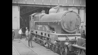 A Visit to Locomotive Works Crewe 1913  Railways on Film [upl. by Aubin578]