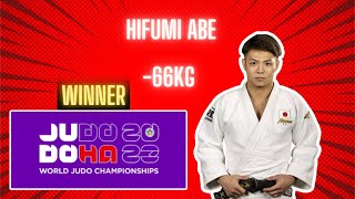 HIFUMI ABE 66kg World judo championships DOHA 2023 [upl. by Gudrin]