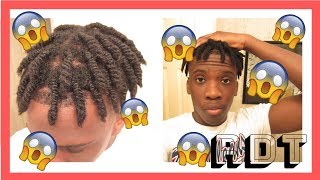 STARTING DREADS FROM 2 STRAND TWISTS  Dread Journey [upl. by Aanas]