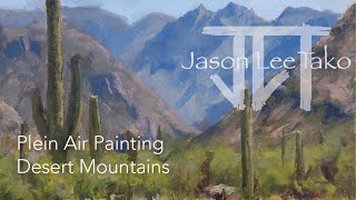 Plein Air Painting Desert Mountains [upl. by Irrab]