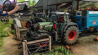 Awesome engine sound power on this beast tractor  FS 22 Thrustmaster T248 gameplay [upl. by Phineas]