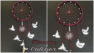 DIY Dream Catcher How To Make Dream Catcher Step By Step Tutorial  Easy Dream Catcher with Beads [upl. by Assanav]