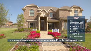 First Texas Homes The Stonehaven Floorplan 2022 [upl. by Nadler]