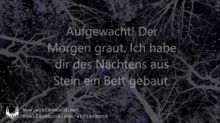 WINTERMOND  Morgenrot Lyricvideo [upl. by Xanthe]