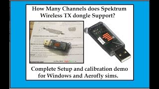 How many TX channels does the Spektrum Sim Dongle Support and see me fly 2 planes at Once [upl. by Nakhsa]