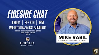 Fireside Chat with Mike Rabil CEO and CoFounder of Premier Lacrosse League  Hofstra University [upl. by Oer742]