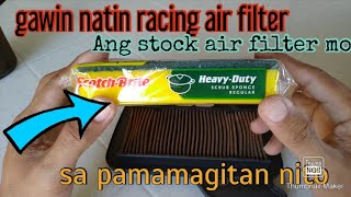 Stock air filter gawin racing air filter [upl. by Ynwat]