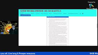 SHIB Worldwide 5050 Raffle day 9 [upl. by Hayse]