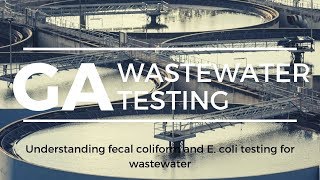 Georgia Understanding fecal coliforms and E coli testing for wastewater [upl. by Mosby644]