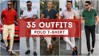 35 Ways to Style POLO TShirt for Summer 2022  POLO TSHIRT OUTFITS  Mens Fashion 2022 [upl. by Garrik248]