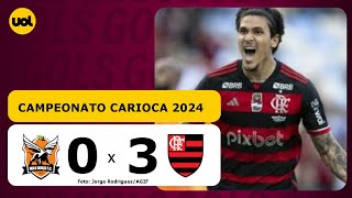 NOVA IGUAÇU 0 x 3 FLAMENGO  CAMPEONATO CARIOCA 2024 VEJA OS GOLS [upl. by Irehc]