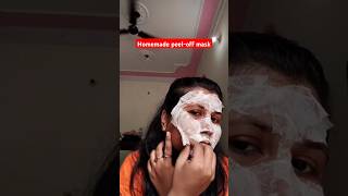 2 ingredients peeloff face mask for clear amp bright skin  shorts viralvideo [upl. by Eatnuahc]