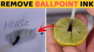 4 Best way to Remove ballpoint pen Ink from paper Without Damaging the Paper [upl. by Asirehc366]