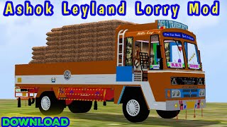 🔴Release Download Ashok Leyland BS3 Lorry Mod In Bus Simulator Indonesia  Bussid Truck Mod [upl. by Itida]