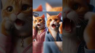 A cats kick in a cows wool cat catlover cute kitten catvideos ai catstory aicat neiro [upl. by Yenaiv]