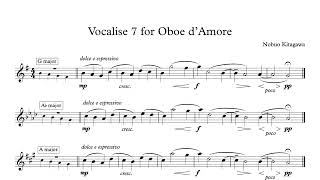 Vocalise 7 for Oboe d’Amore オーボエ・ダモーレの為のヴォカリーズ７ [upl. by Namhcan944]