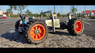 Vintage RC  test drive with 18 scale home build Buggy [upl. by Iuqcaj413]