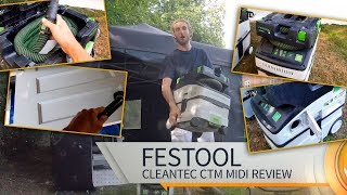 PRODUCT REVIEW  FESTOOL CLEANTEC CTM MIDI MOBILE DUST EXTRACTOR with Bluetooth [upl. by Jereme]