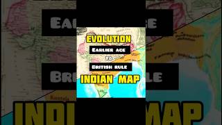 Evolution of Indian Map india youtubeshorts facts subscribe trending motivation gk explore [upl. by Ernie951]