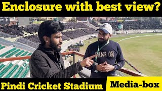 EXCLUSIVE Best enclosure in Pindi Cricket Stadium Rawalpindi [upl. by Nilved580]