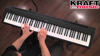 Kraft Music  Kawai ES100 Digital Piano Demo [upl. by Aitsirhc294]