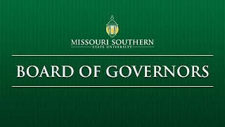 MSSU Board of Governors  Jan 19 2024 [upl. by Luapnaej]