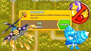 No Harvest Achievement Guide Cornfield CHIMPS BTD6 [upl. by Niotna]